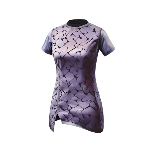 Design A cute purple dress 