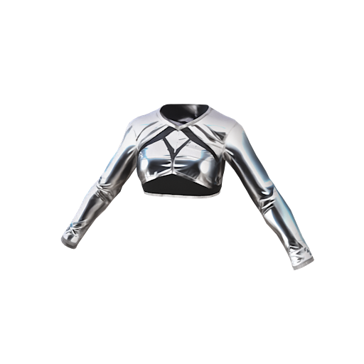 design - Silvery metallic top by RIZZIEEE