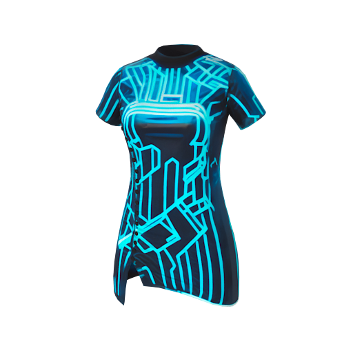 Design Electric neon blue L