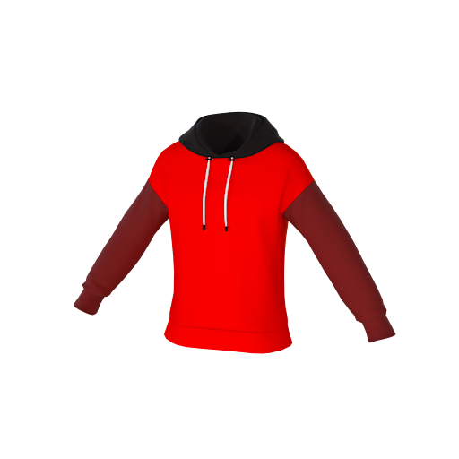 Design red hoodie