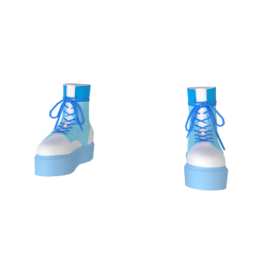 Design blue sneakers