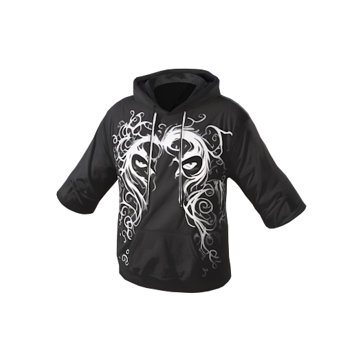 Design black goth hoodie