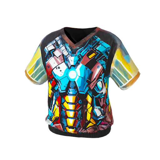 Design print iron man on ba