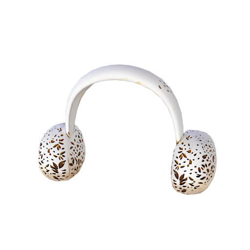 Design Cute white earpuff