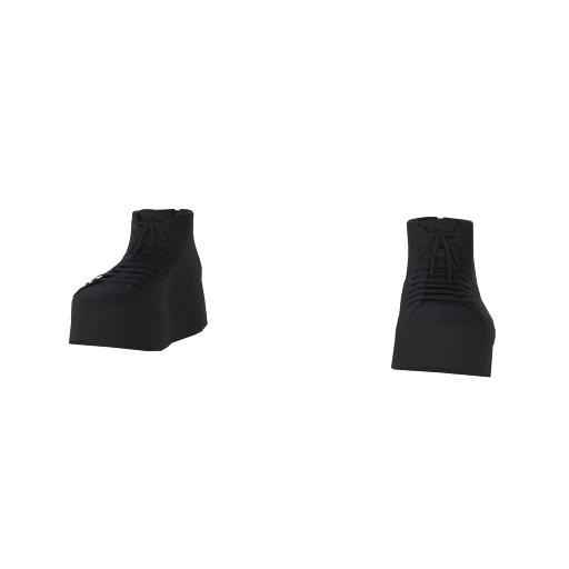 Design black sneakers