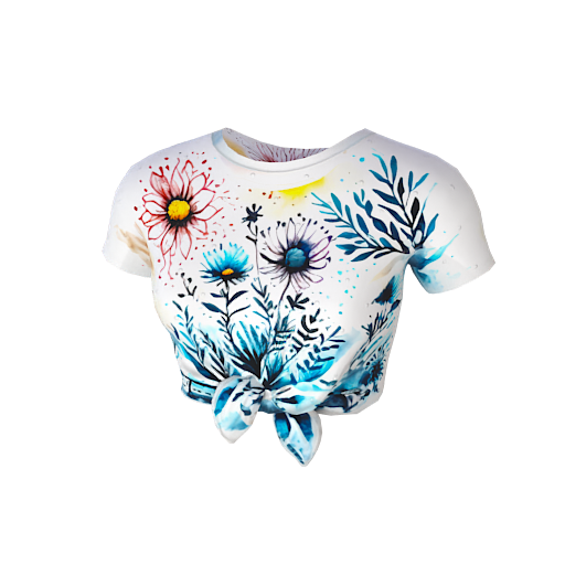Design cute cropped top wit