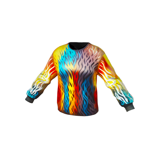 Design Rainbow flame aura a