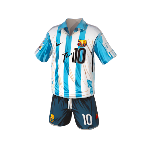 Design Blue white stripes L