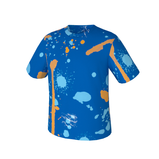 Design Colorful blue shirt