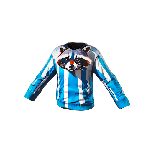 Design blue racoon