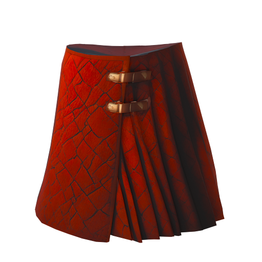 Design Crimson Ember Skirt