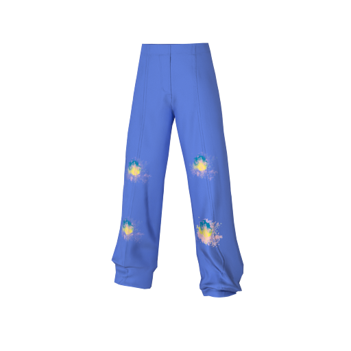 Design galaxy blue pants
