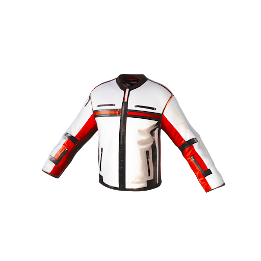 Design A white leather moto