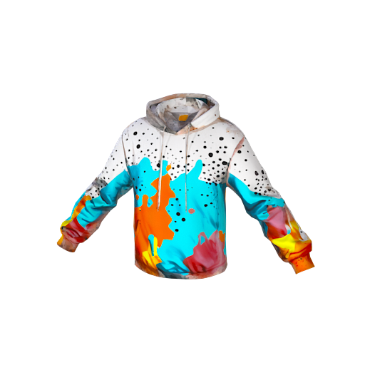 design -  white hoodie with a by momo