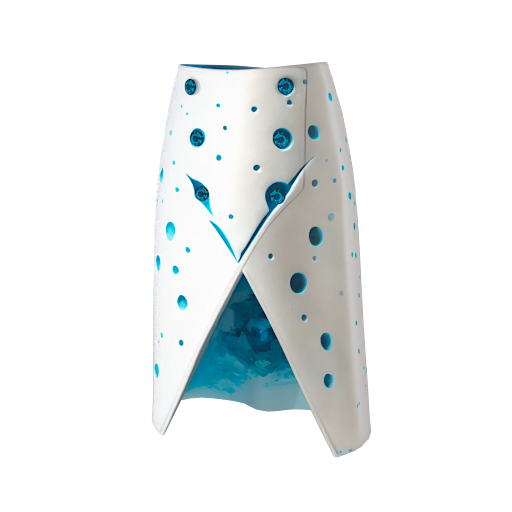 Design FULL WHITE WITH BLUE