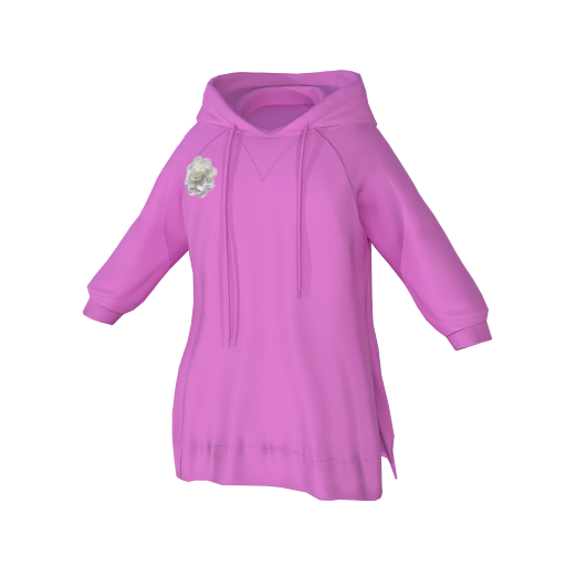 Design Long Pink Cute Dress