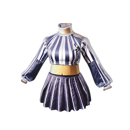 Design a purple cheer leade