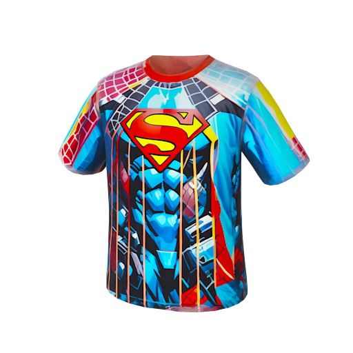 Design Superman with spider