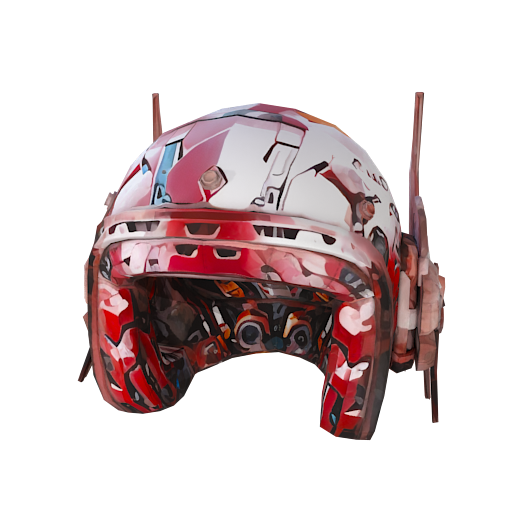 Design mecha helmet pink