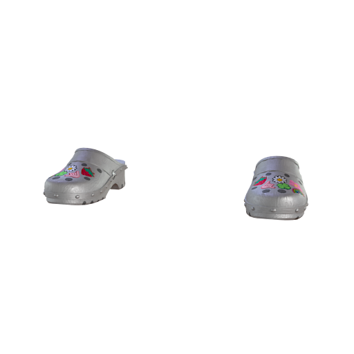 Design silver cute crocs 