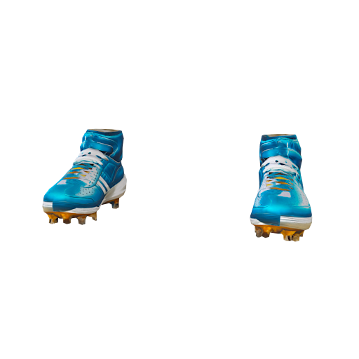 Design football blue shoes