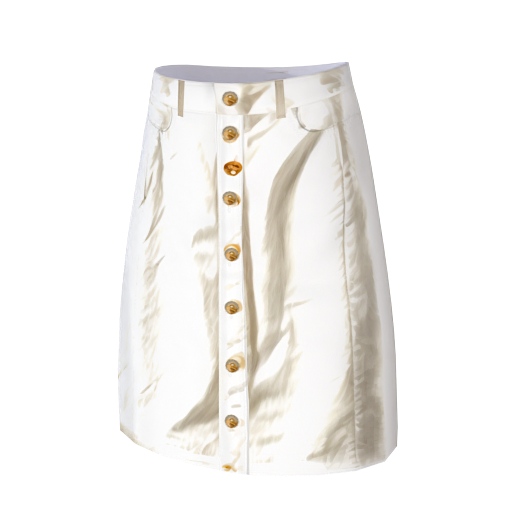 Design a white skirt with g