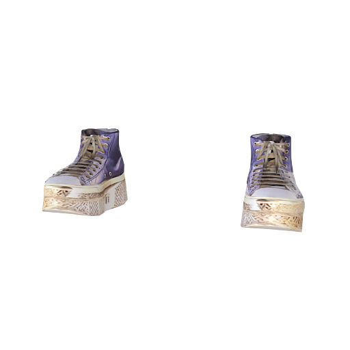 Design purple y2k high top