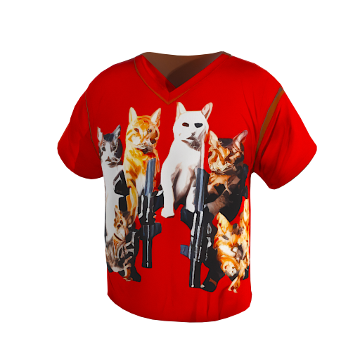 Design three cats holding g