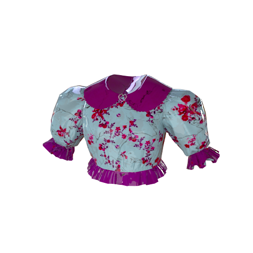 Design blue floral top