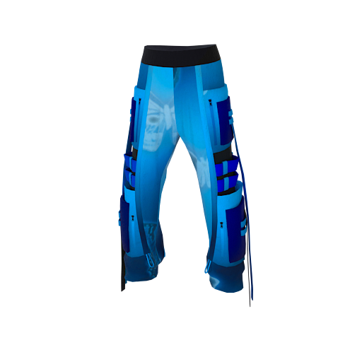 Design blue pant