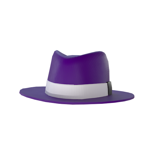 Design Purple Leather Hat