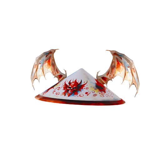 Design straw hat with red d