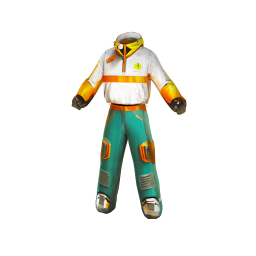 Design green and yellow bir