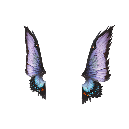 Design purple butterfly