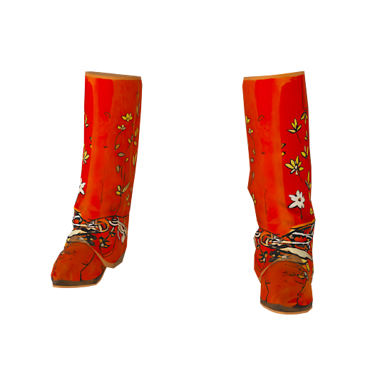 Design red boots
