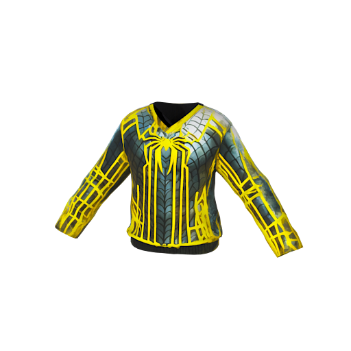 Design yellow spiderman ful